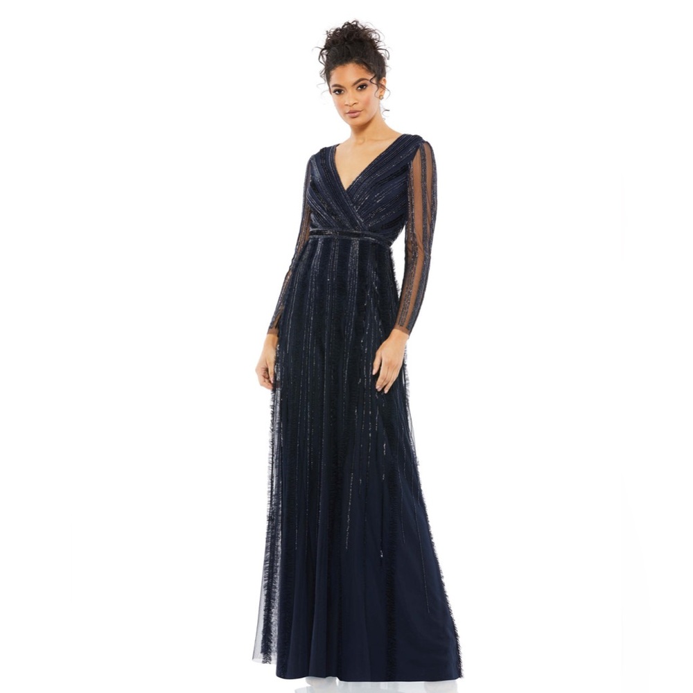 MAC DUGGAL/ BEADED GOWN